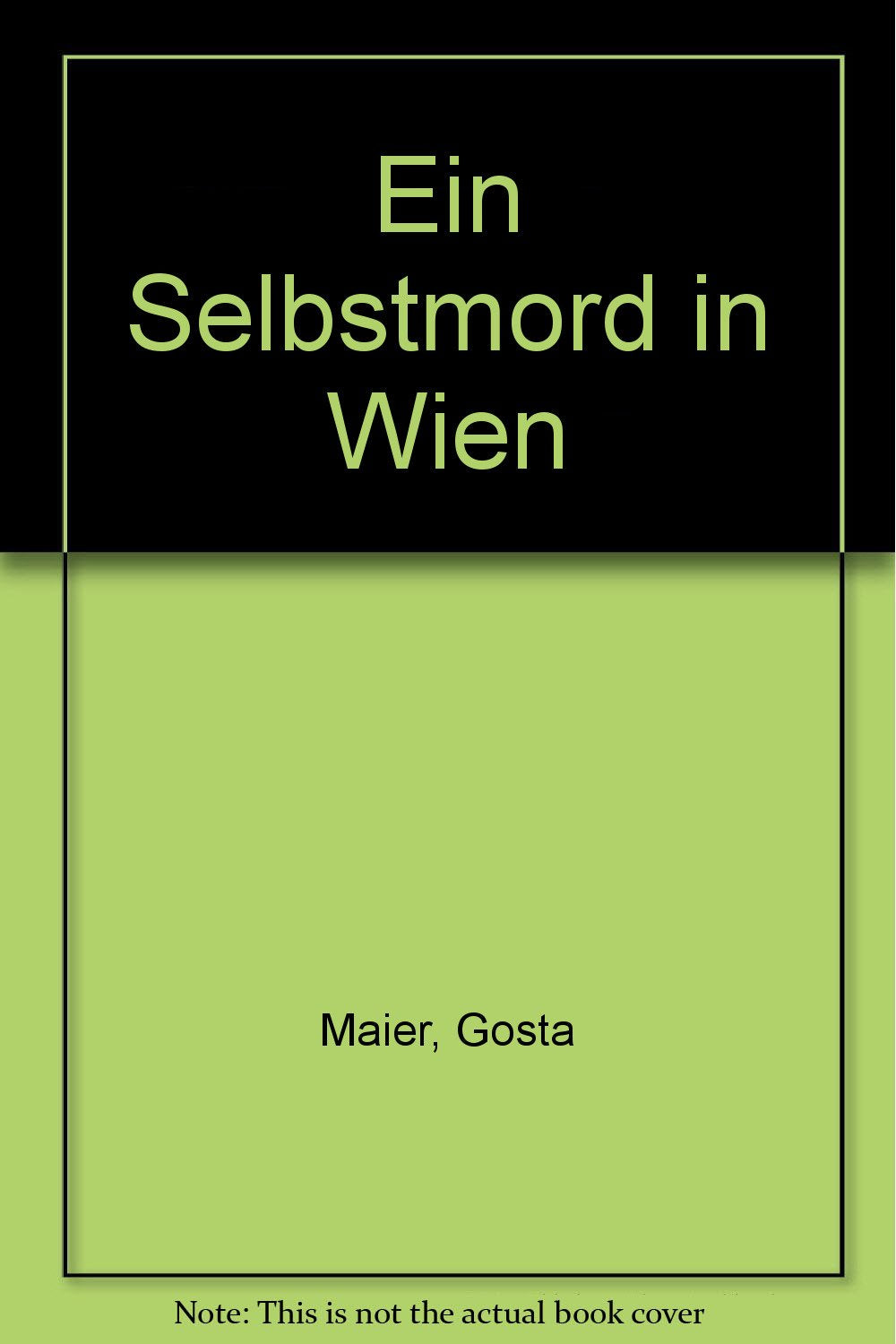 Ein Selbstmord in Wien. Monolog Psychology