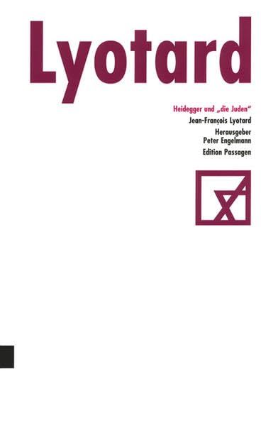 Heidegger und 'die Juden' (Edition Passagen) Philosophy