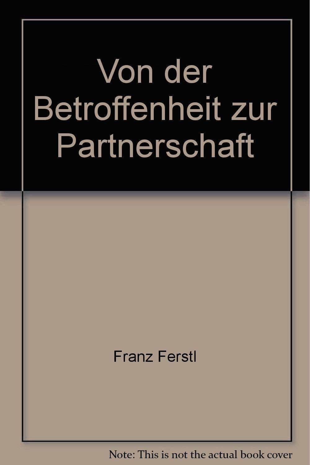 Product Image: Von der Betroffenheit zur Partnerschaft