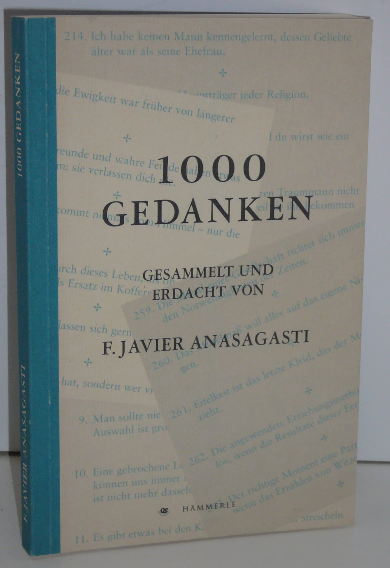 1000 Gedanken von Anasagati, F.Javier Book Books