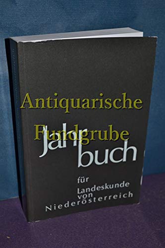 Jahrbuch für Landeskunde von Niederösterreich. Neue Folge Politics & History