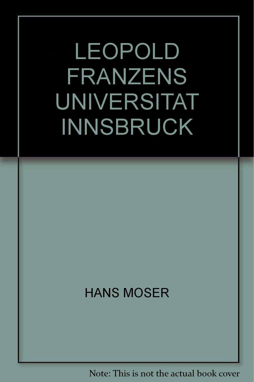 Leopold-Franzens-Universität Innsbruck Books