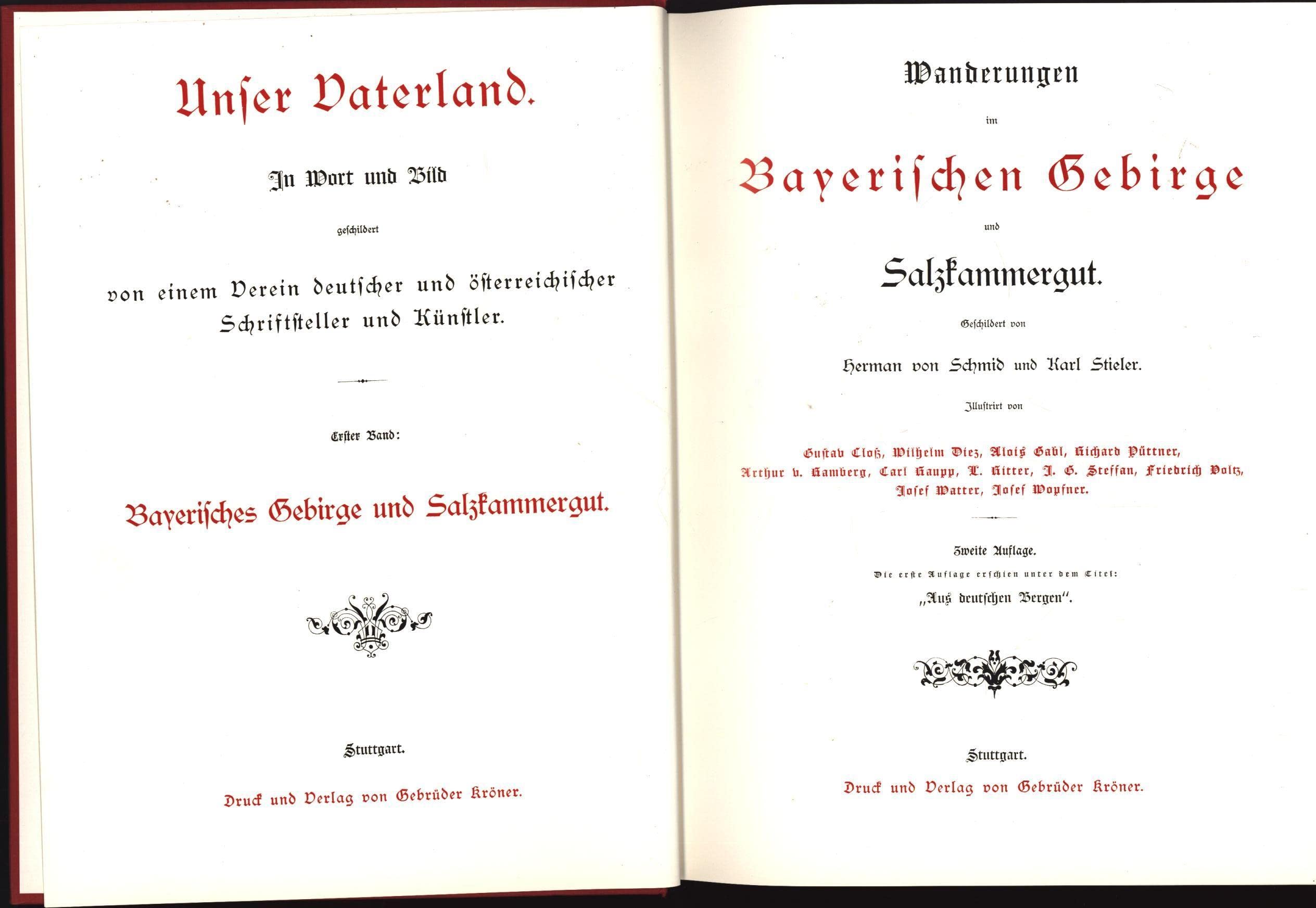 Wanderungen im Bayerischen Gebirge und Salzkammergut Books