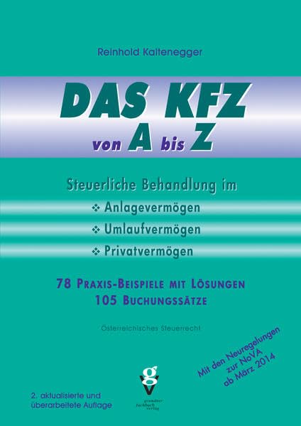 DAS KFZ von A bis Z: Steuerliche Behandlung im Anlage-, Umlauf- und Privatvermögen Law