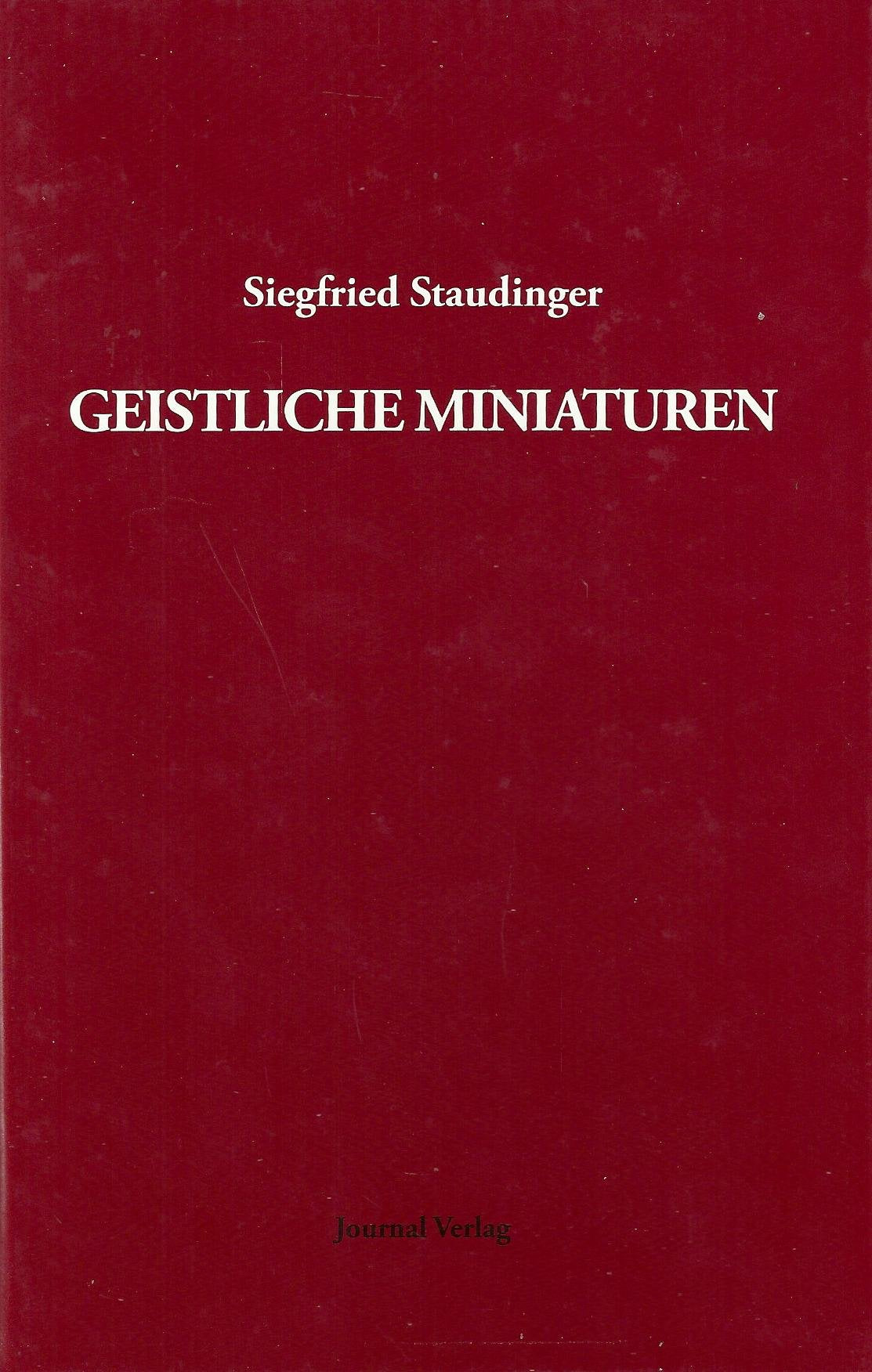 Geistliche Miniaturen Books