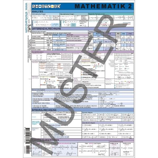 Shortcard / Mathematik 2: Mathematik Oberstufe Mathematics