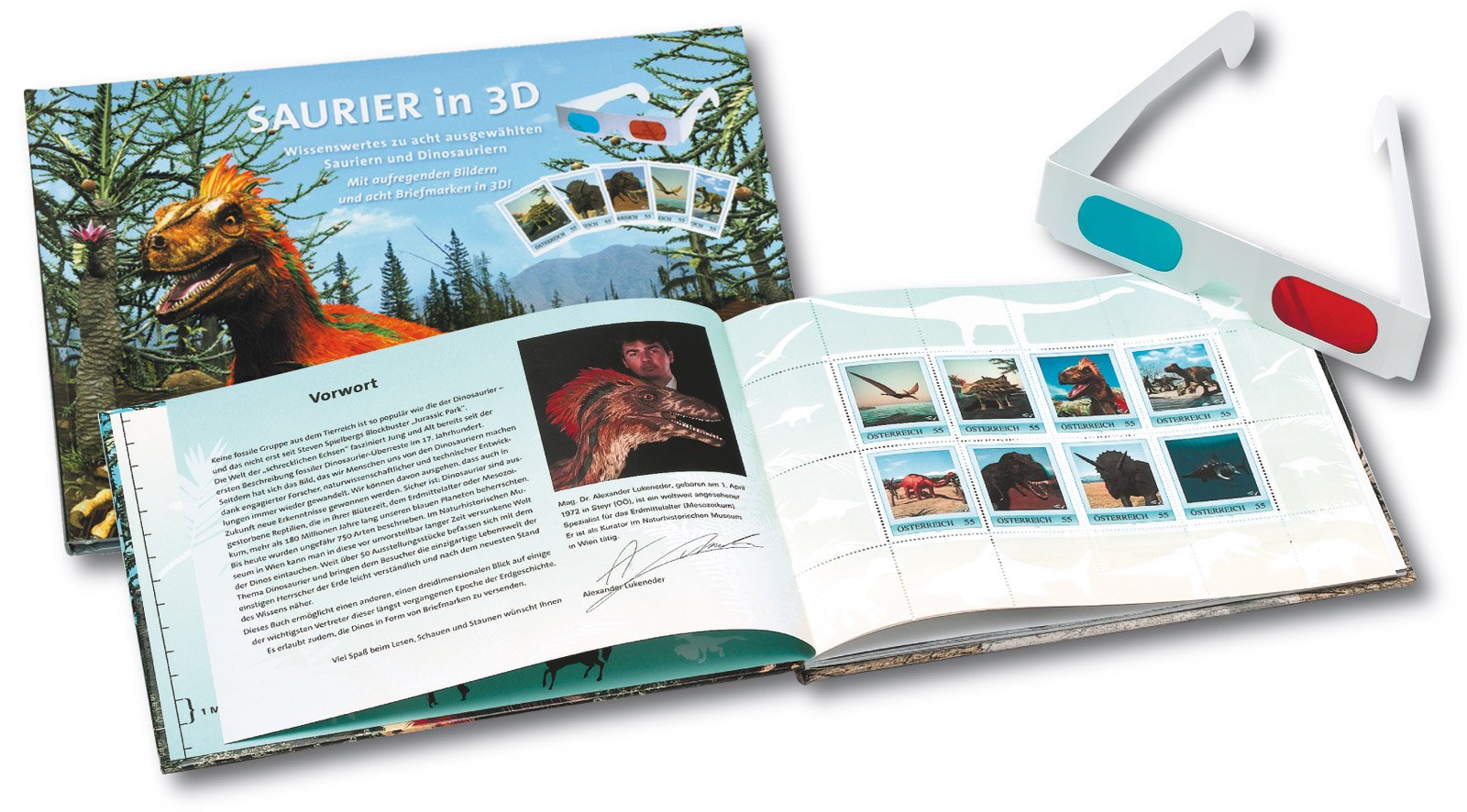 Saurier in 3D - Wissenswertes zu acht ausgewählten Sauriern und Dinosauriern: Mit aufregenden Bildern und acht Briefmarken in 3D! (3D Ansicht) Lifestyle