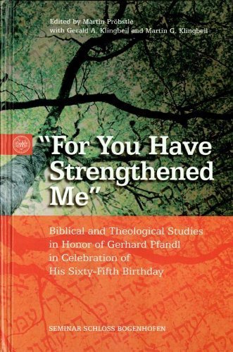 For You Have Strengthened Me Books