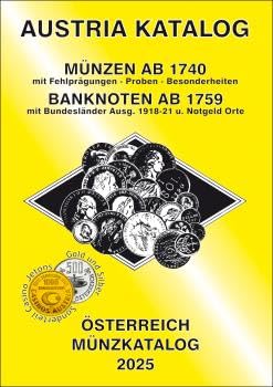 ANK-Muenzkatalog Österreich 2025: Alle Muenzen ab 1740 bis Ende 2024. Banknoten ab 1759. Mit Maria Theresia Münzen und Null Euro Souvenirscheinen Österreichs! Hobbies & Crafts