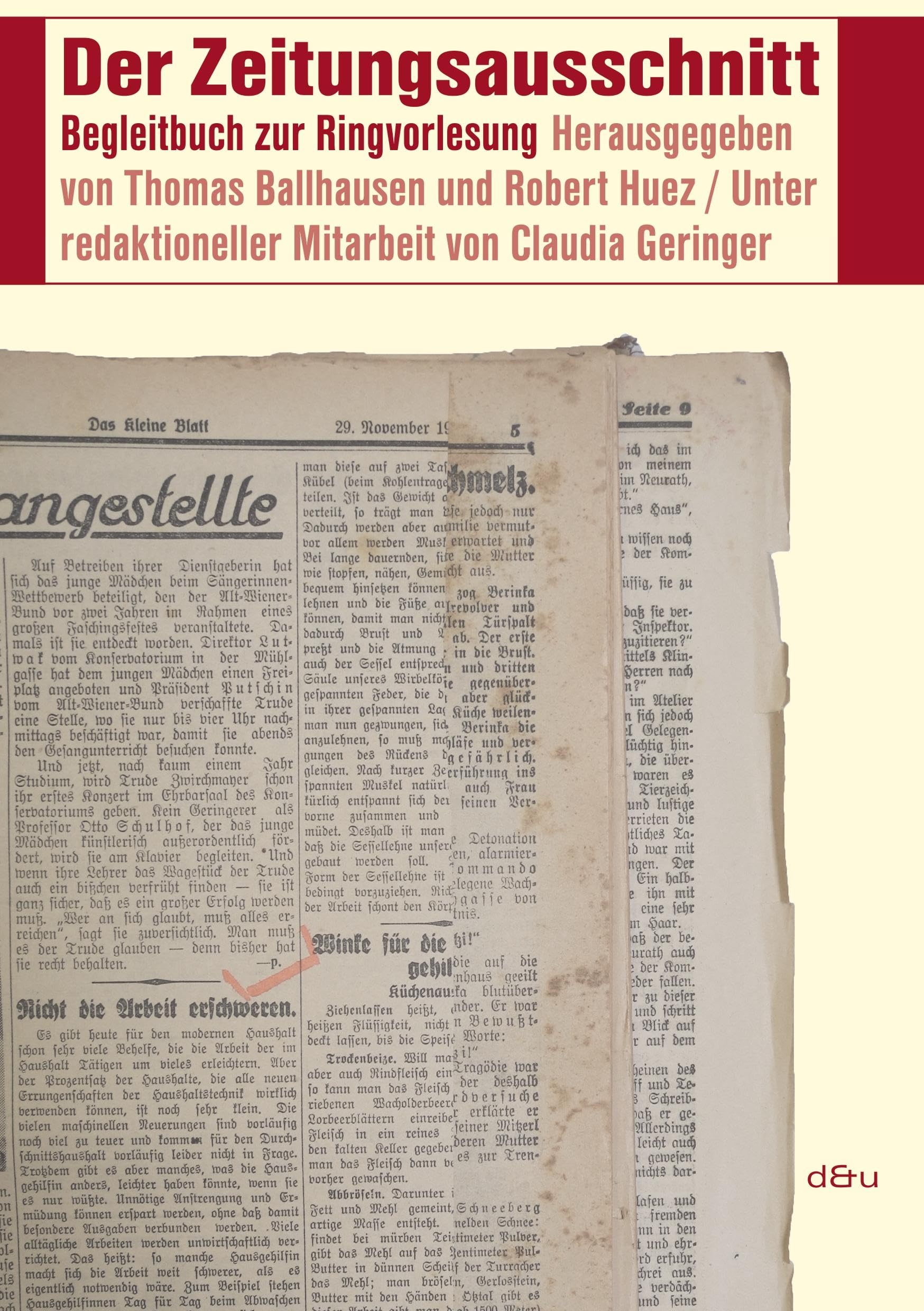 Der Zeitungsausschnitt Law Books