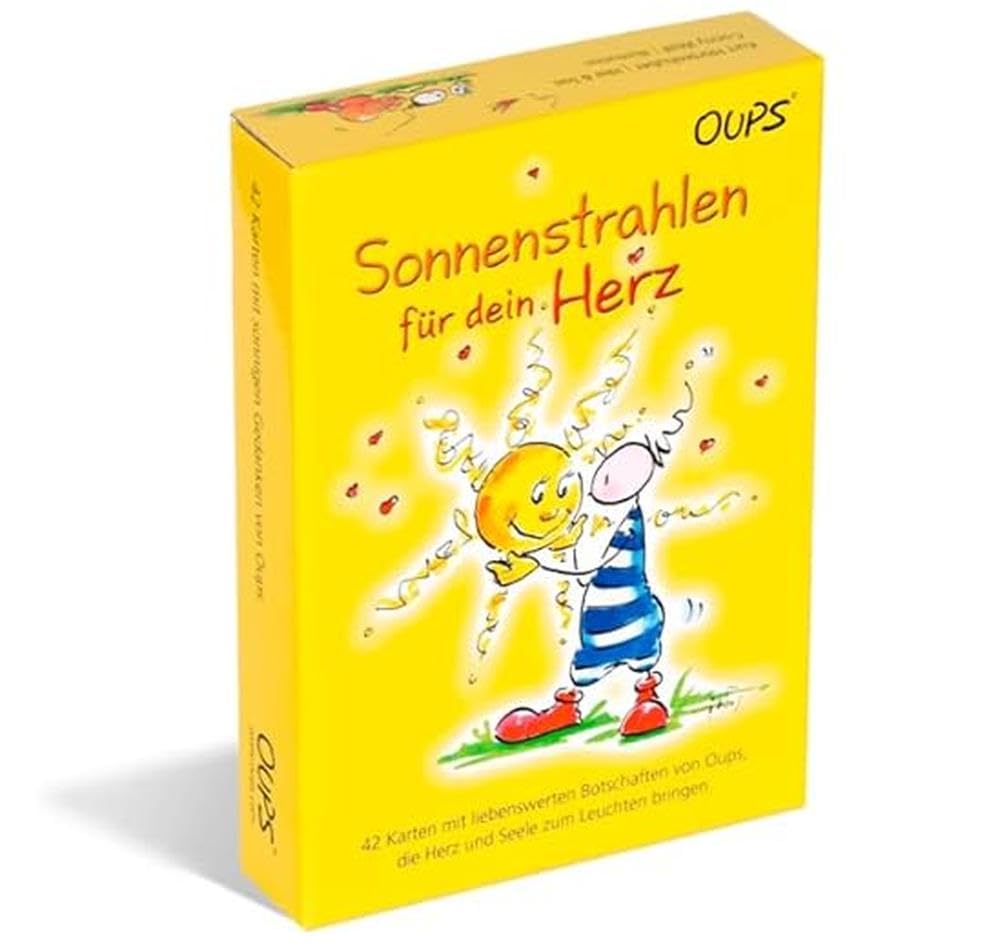Oups Karten - "Sonnenstrahlen für Dein Herz": 42 Karten mit sonnigen Gedanken und zauberhaften Bildern Books