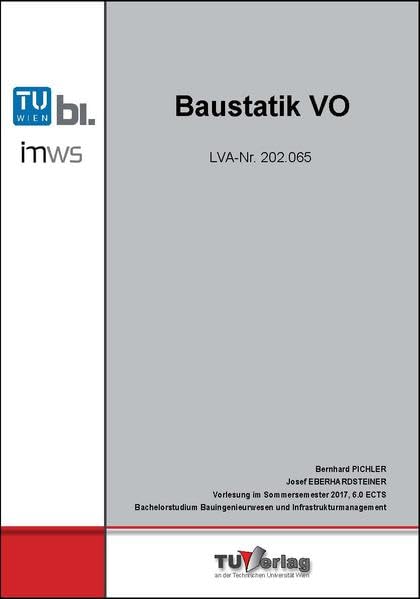 BAUSTATIK VO: LVA-Nr. 202.065 - 2017 Business & Technology