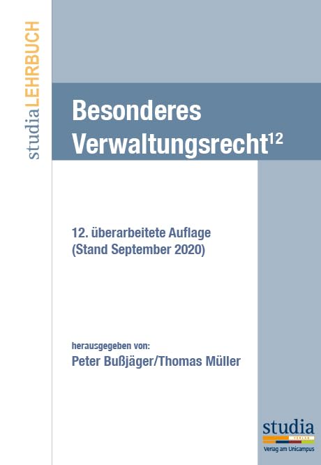 Besonderes Verwaltungsrecht (f. Österreich): 12. Auflage Stand Oktober 2020 Law