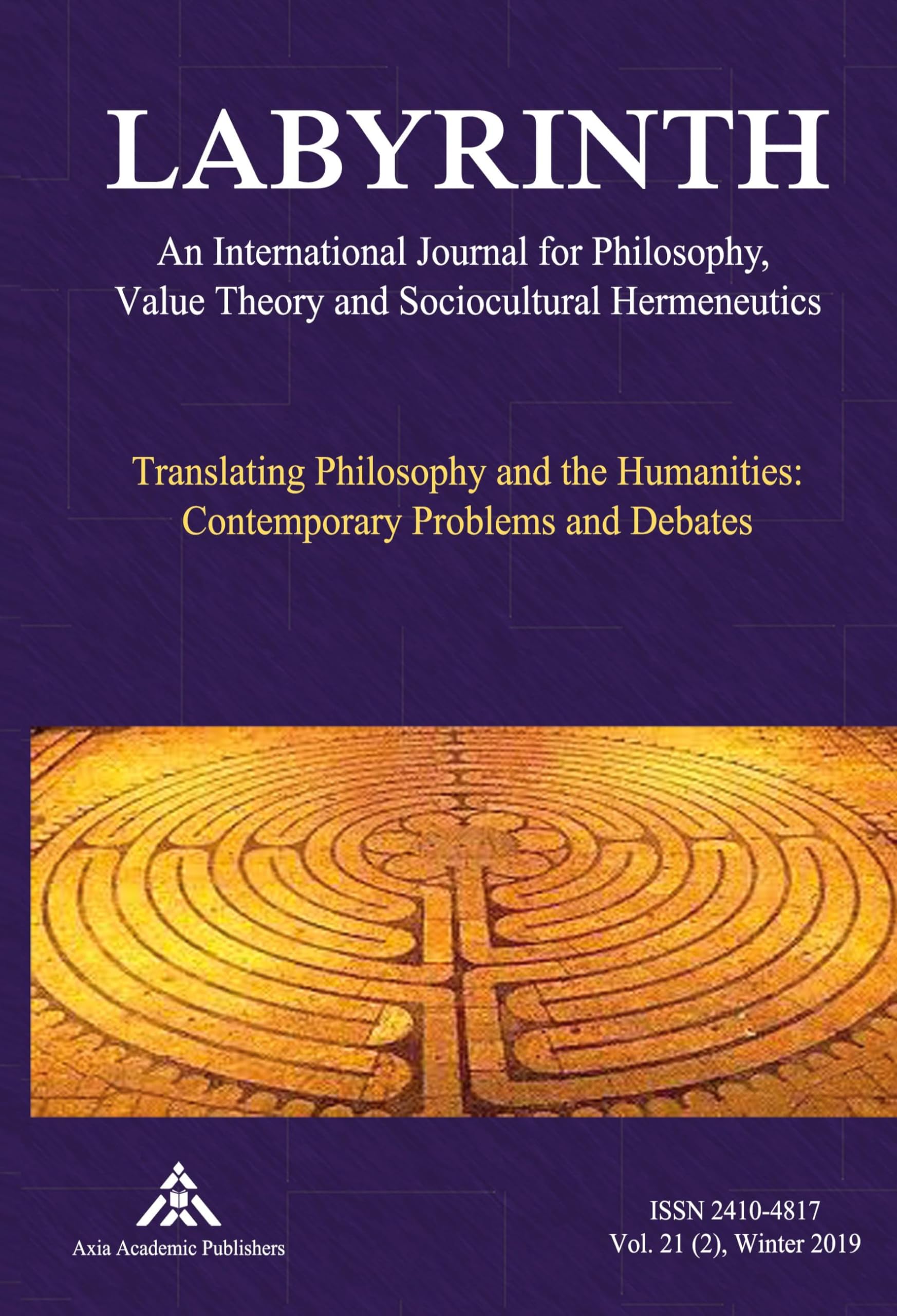Translating Philosophy and the Humanities: Contemporary Problems and Debates Philosophy