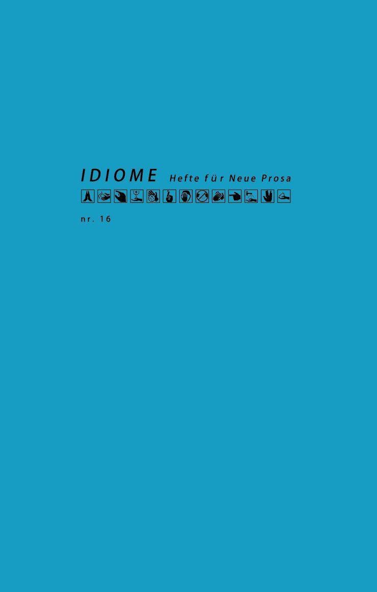 Idiome. Hefte für neue Prosa book