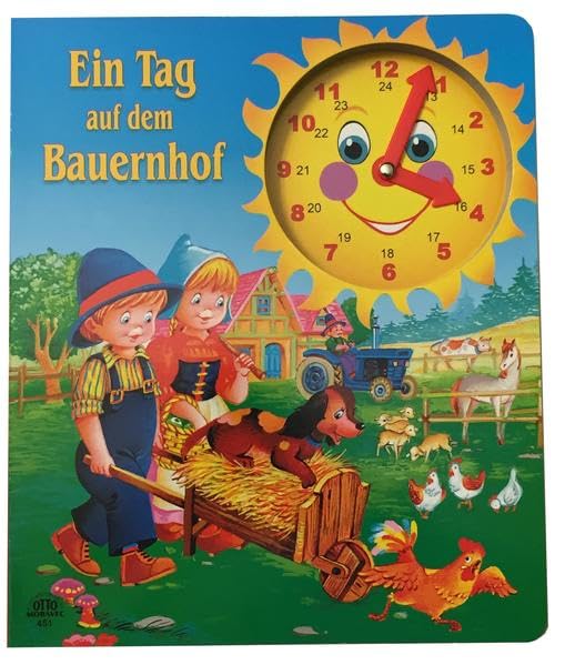 Ein tag am Bauernhof-Uhrenbuch Children's books