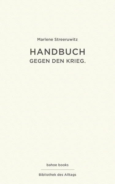 Handbuch gegen den Krieg Contemporary literature Books