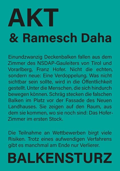 Balkensturz Architecture