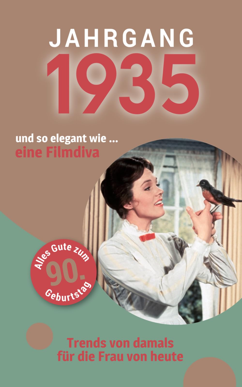 Jahrgang 1935 und so elegant wie ... eine Filmdiva | Das Geschenk für alle Frauen zum 90. Geburtstag: Eine schöne Kombination aus Glückwunschkarte & Geschenkbuch - 100 Seiten voller Überraschungen Lifestyle