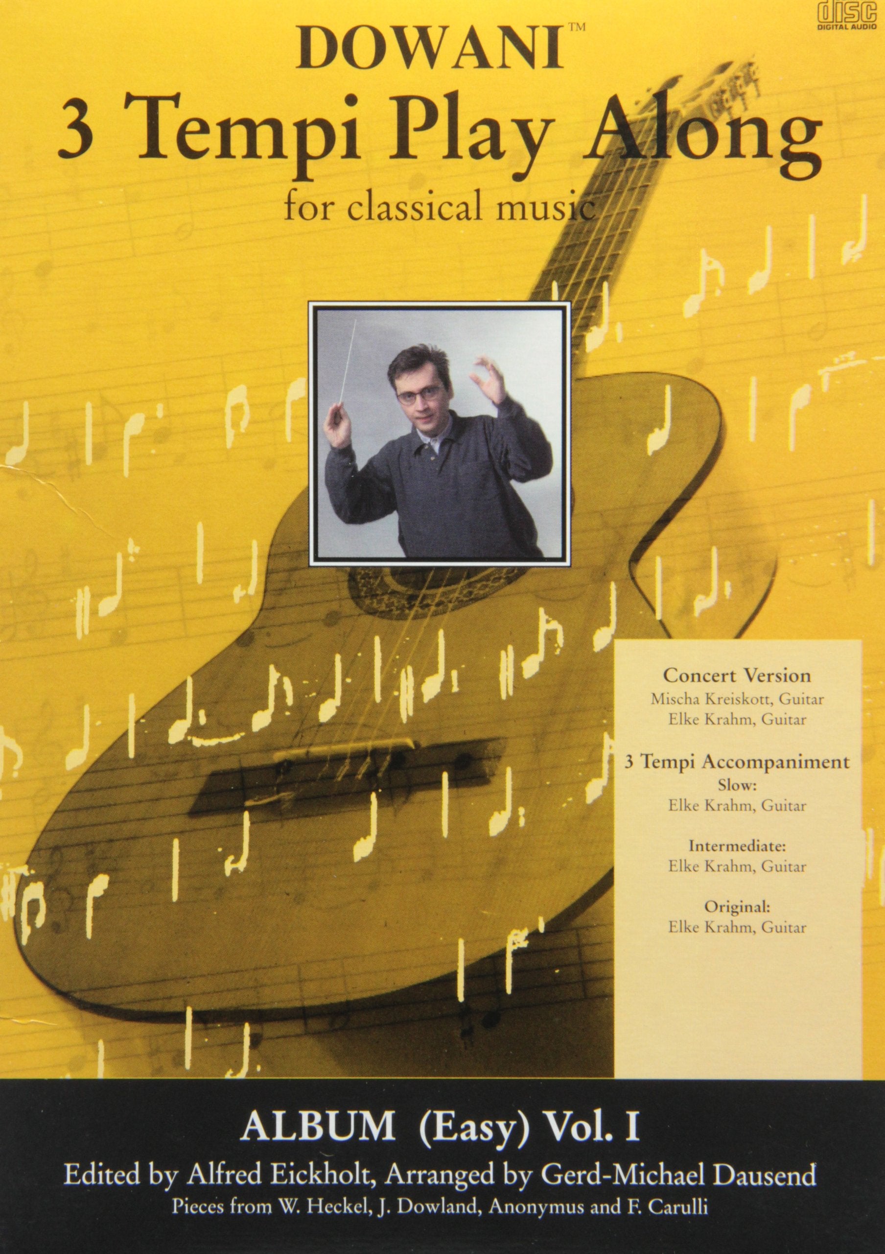 Album Vol. I (Easy) for Guitar and Guitar Accompaniment: 1 (Dowani 3 Tempi Play Along for Classical Music) Sheet Music