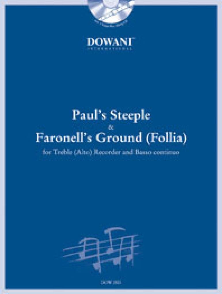 Paul's Steeple (Trad.) and Faronell's Ground (Follia) for Treble (Alto) Recorder and Basso Continuo Sheet Music
