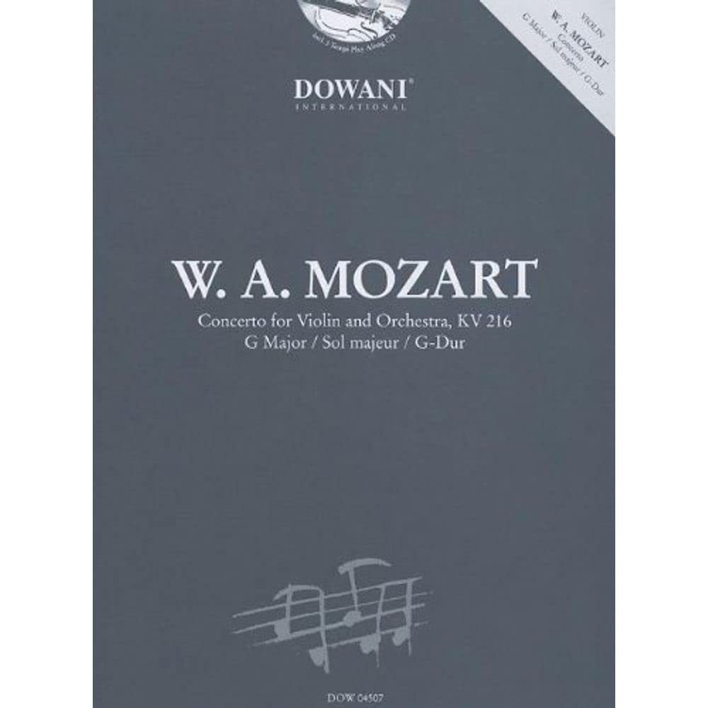Mozart: Concerto for Violin and Orchestra Kv 216 in G Major Sheet Music