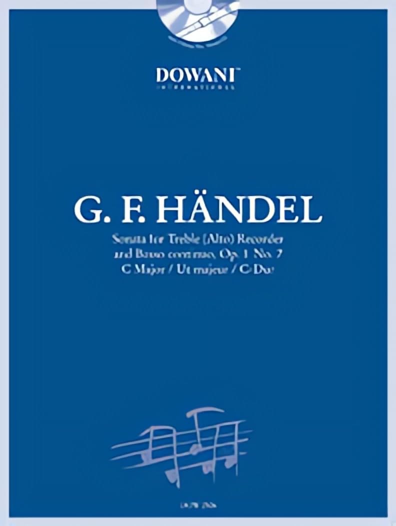 Handel: Sonata in C Major, Op. 1, No. 7 for Treble (Alto) Recorder and Basso Continuo Sheet Music