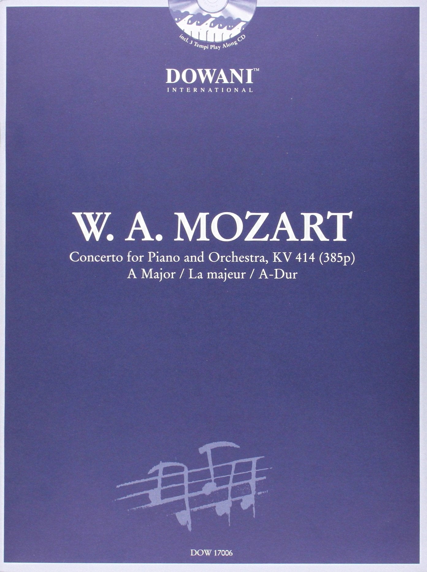 Mozart: Concerto for Piano and Orchestra Kv 414 (385p) in a Major Sheet Music