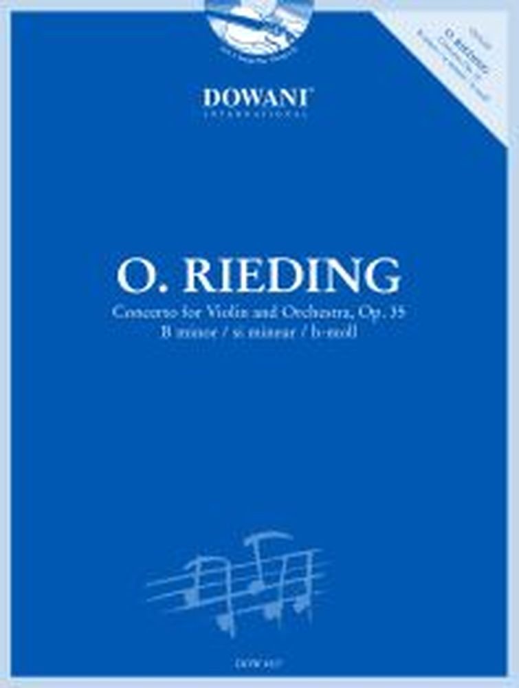 Oskar Rieding: Concerto for Violin and Orchestra, Op. 35 B Minor (mit CD) Sheet Music