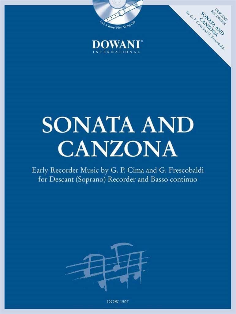 Sonata and canzona flute a bec +cd book