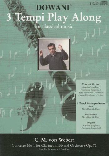 Concerto No. 1 for Clarinet in BB and Orchestra Op. 73 in F-Minor (3 Tempi Play Along) Sheet Music