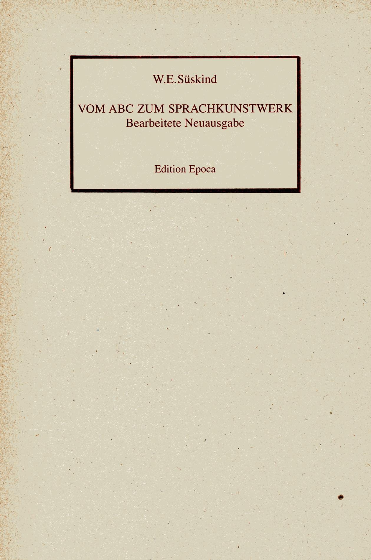 Vom ABC zum Sprachkunstwerk Professional & Reference Books