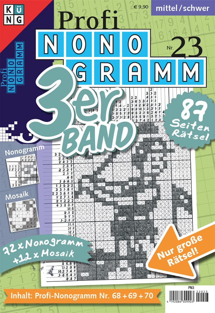 Profi-Nonogramm 3er-Band Nr. 23: Rätsel fürs Auge Leisure & Fun
