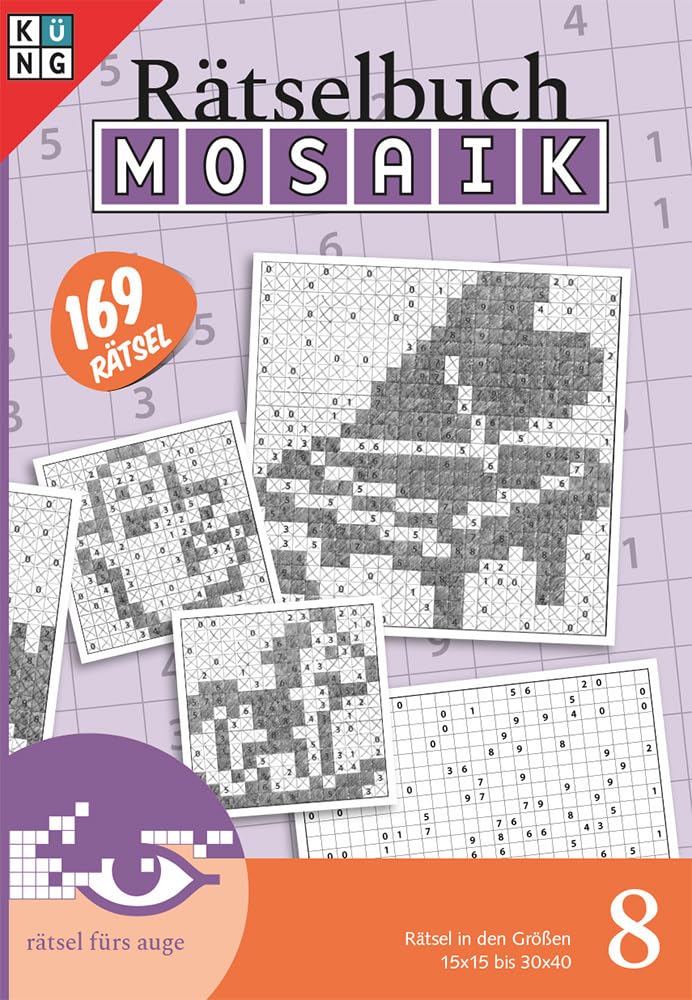 Mosaik Rätselbuch Nr. 8 (Logik-Rätsel): Rätsel fürs Auge Manga