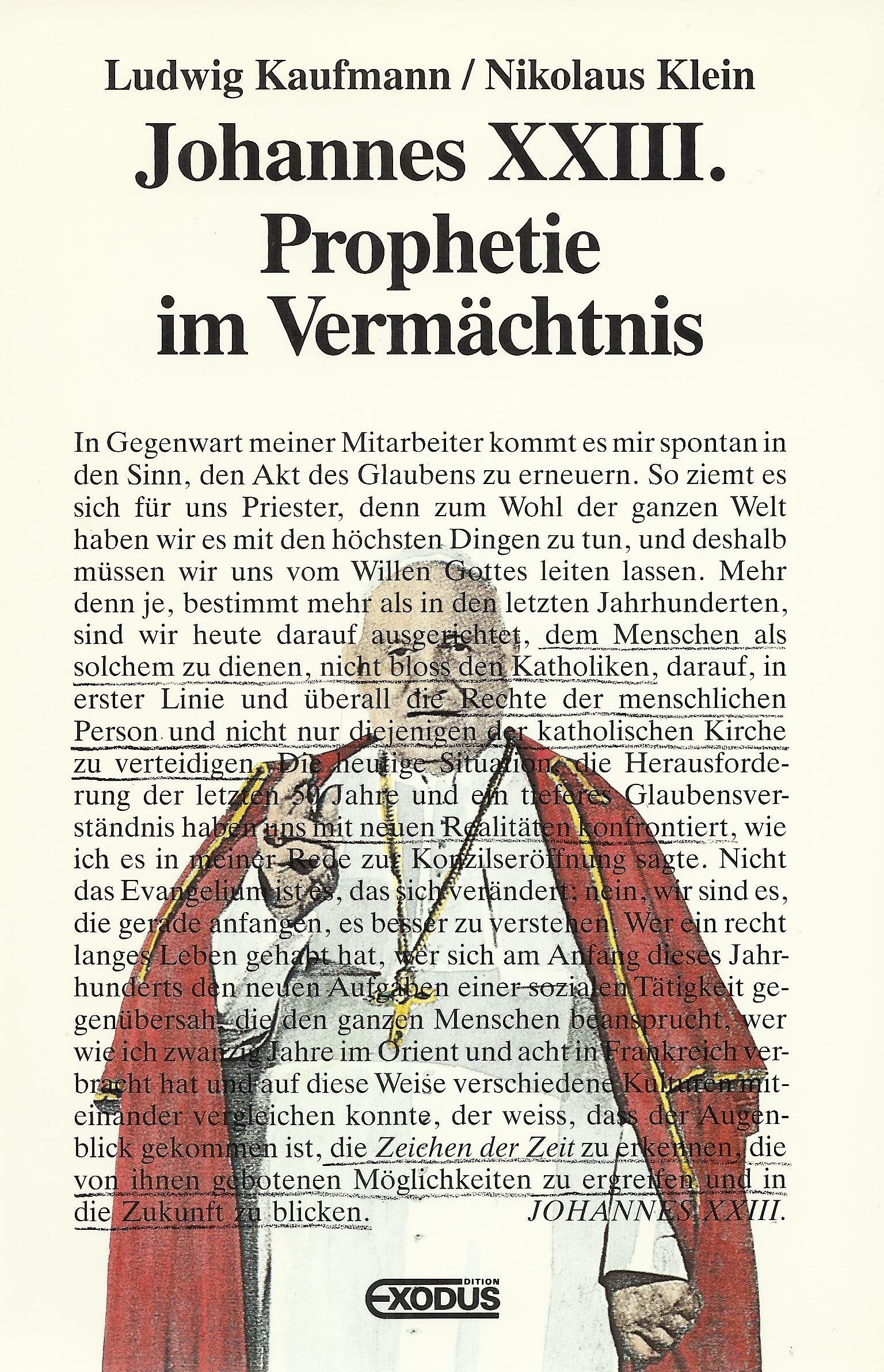 Johannes XXIII.. Prophetie im Vermächtnis Religion & Esotericism