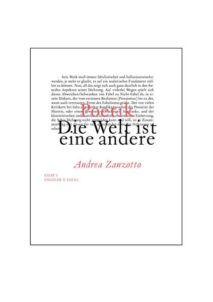 Die Welt ist eine andere: Planet Beltà. Band IV. Essays Contemporary literature