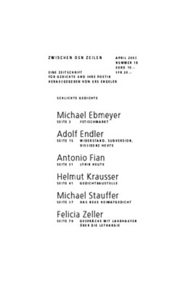 Zwischen den Zeilen / Schlichte Gedichte Poetry