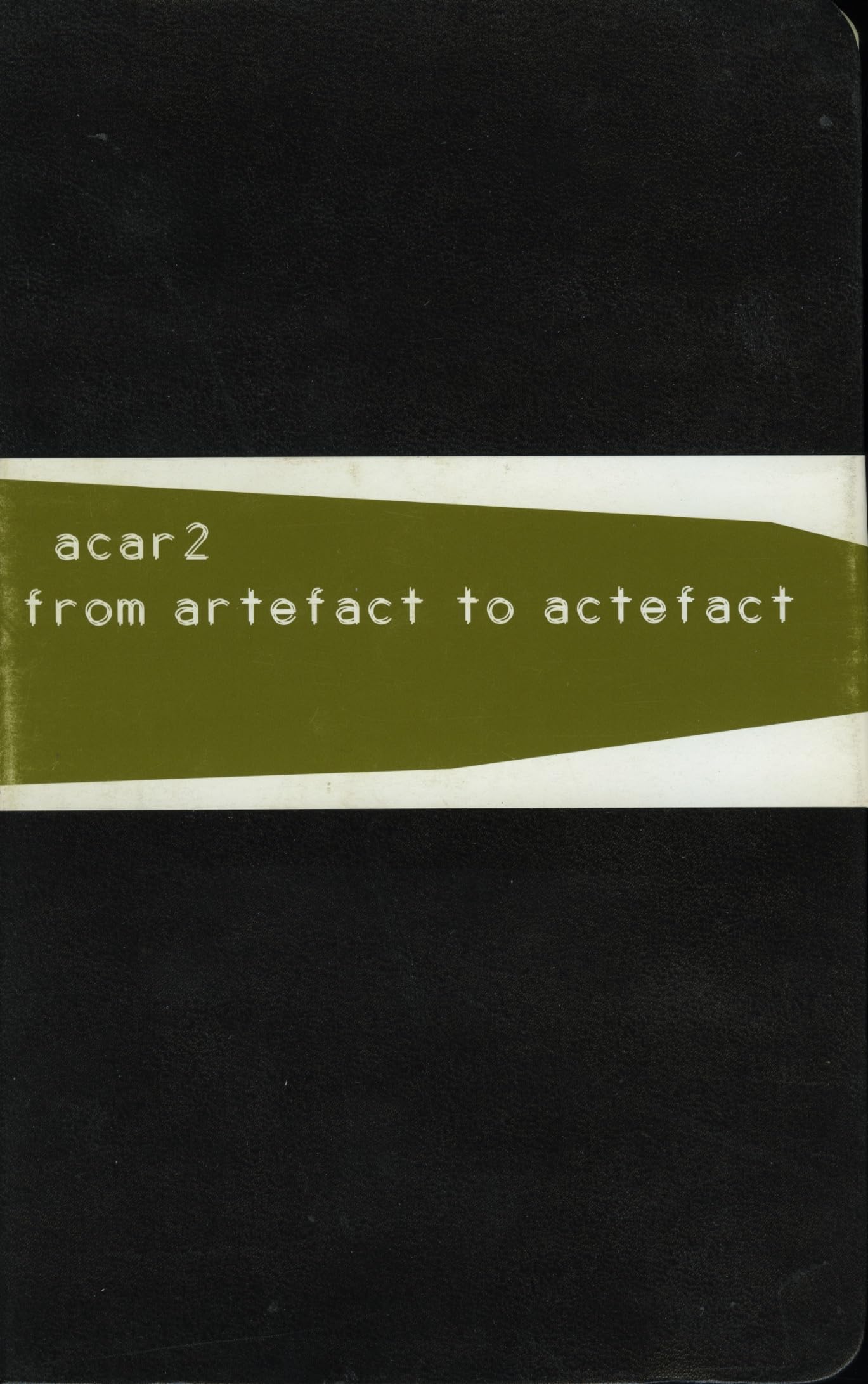 From artefact to artefact. Books