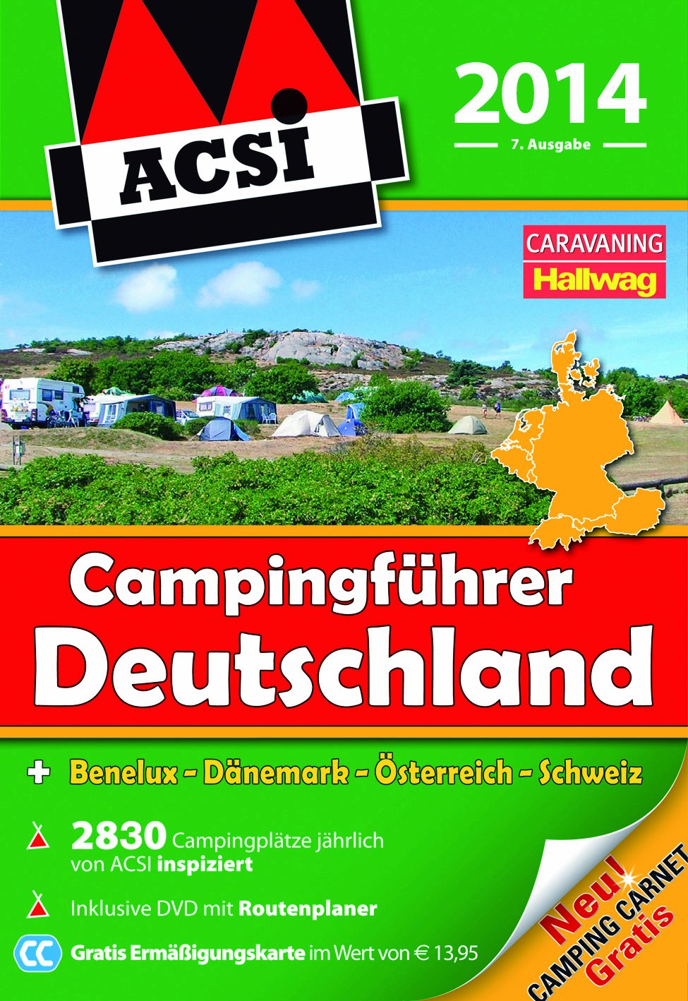 ACSI Campingführer Deutschland 2014: mit DVD: + Benelux, Dänemark, Österreich, Schweiz. 2830 Campingplätze jährlich von ACSI inspiziert. ... im Wert von 14,95 Euro (Hallwag Promobil) Leisure, Home & Garden