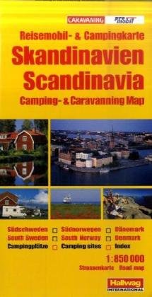 Südskandinavien: Reisemobil- & Camping Strassenkarte. 1:850000 Maps & Plans