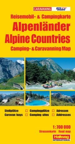 Alpenländer: Strassenkarten International. Camping & Caravanning Road Map. 1:700000 Books