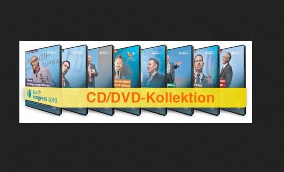DVD/CD-Set "Rusch-Kongress 2010" Folgende DVDs sind in der Box enthalten: - 'Erfolg Erfolg Erfolg!' von und mit Christian R. Hanisch - 'Mit Kompetenz ... mit dem LOL²A-Prinzip' von und mit René Egli Media & Communication