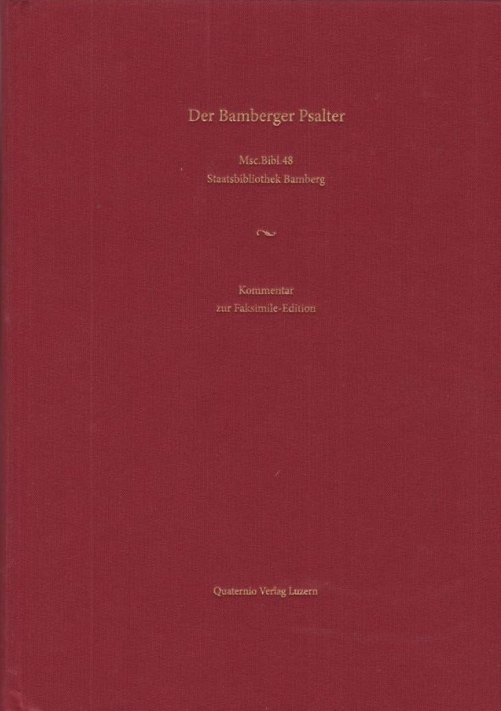Der Bamberger Psalter: Faksimile-Edition der Handschrift Msc.Bibl.48 der Staatsbibliothek Bamberg Film, Art & Culture