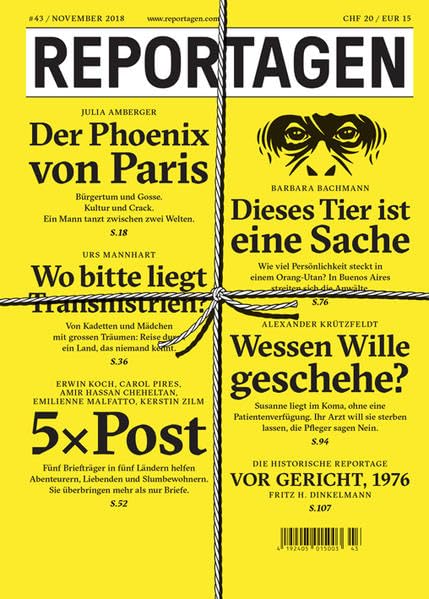 Reportagen #43: Das unabhängige Magazin für erzählte Gegenwart Contemporary literature