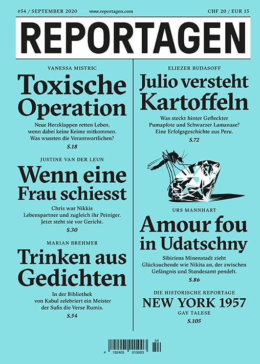 Reportagen #54: Das unabhängige Magazin für erzählte Gegenwart Contemporary literature