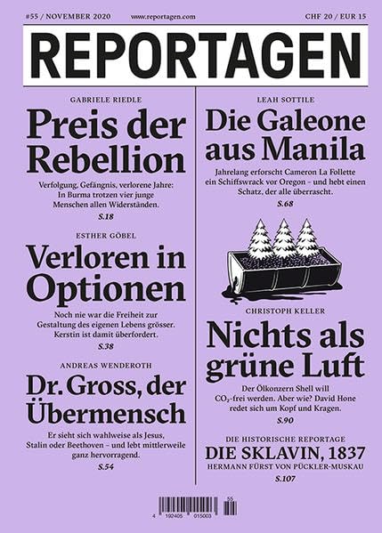 Reportagen #55: Das unabhängige Magazin für erzählte Gegenwart Contemporary literature