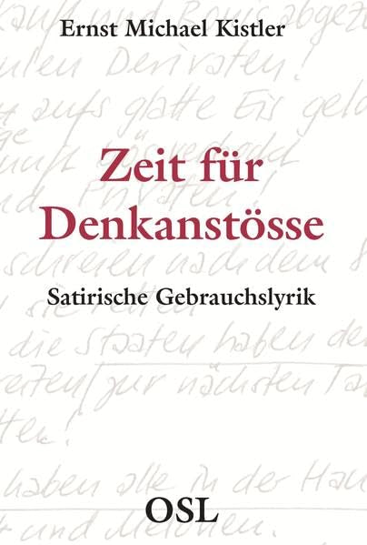 Zeit für Denkanstösse: Satirische Gebrauchslyrik Poetry