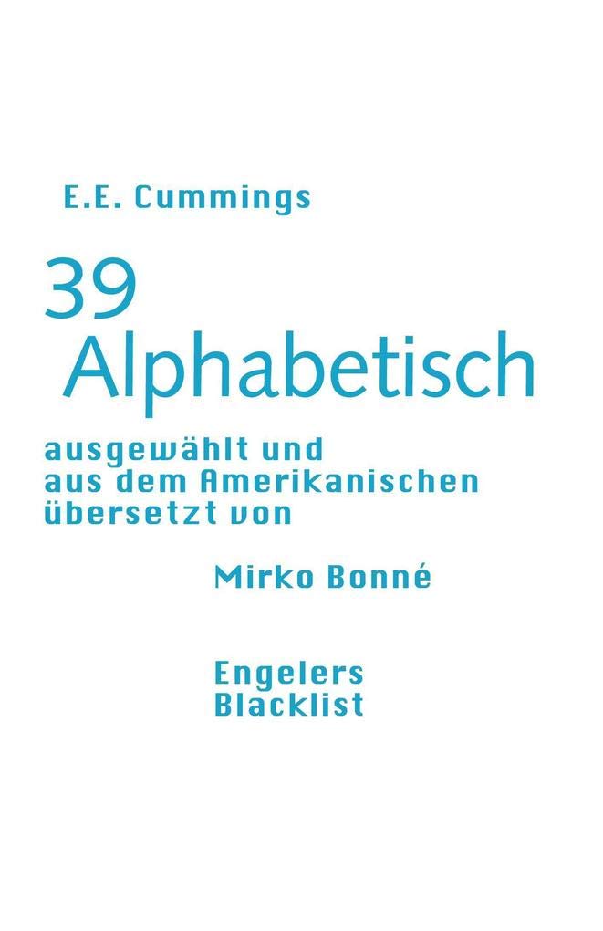 39 Alphabetisch (Blacklist) Contemporary literature