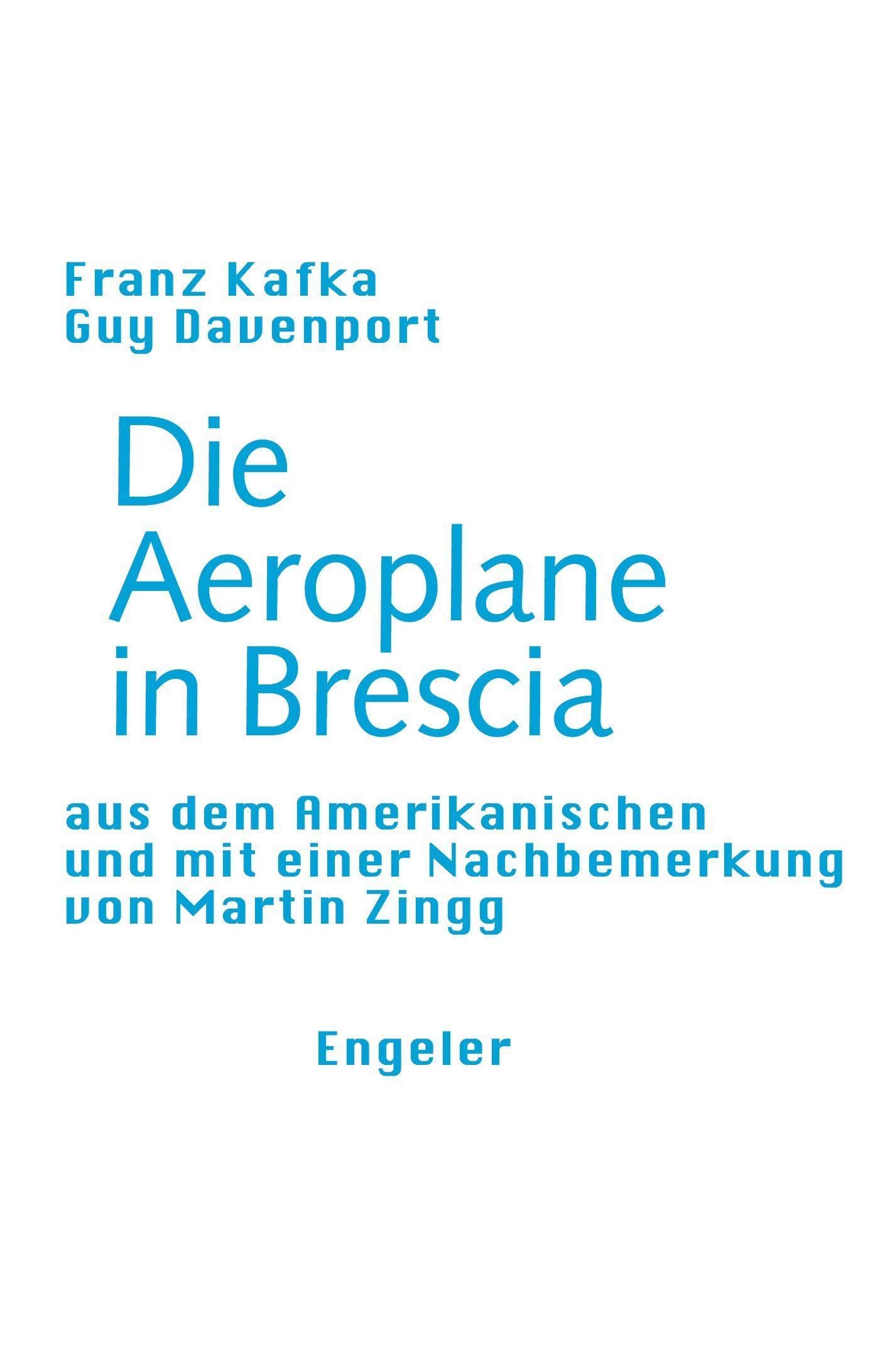 Die Aeroplane in Brescia (Neue Sammlung) Contemporary literature