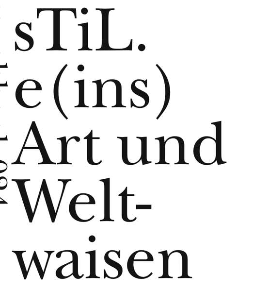 sTiL.e(ins) Art und Weltwaisen (roughbooks) Poetry